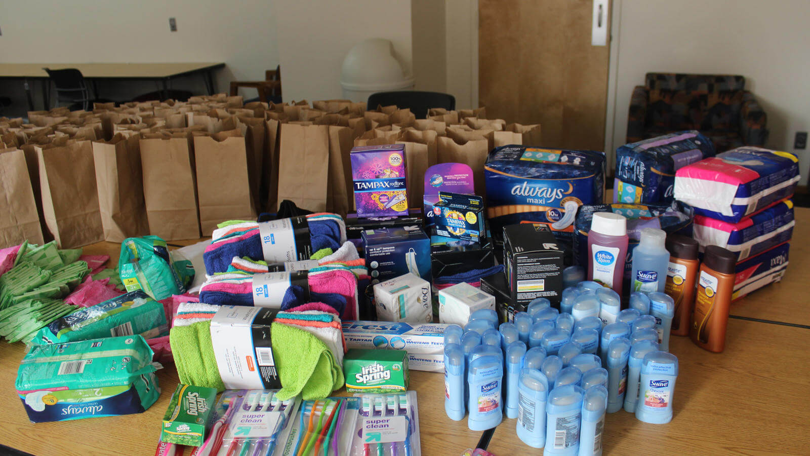 image of women's hygiene product displayed on table