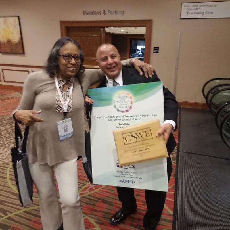Dr. Gourdine at a CSWE conference