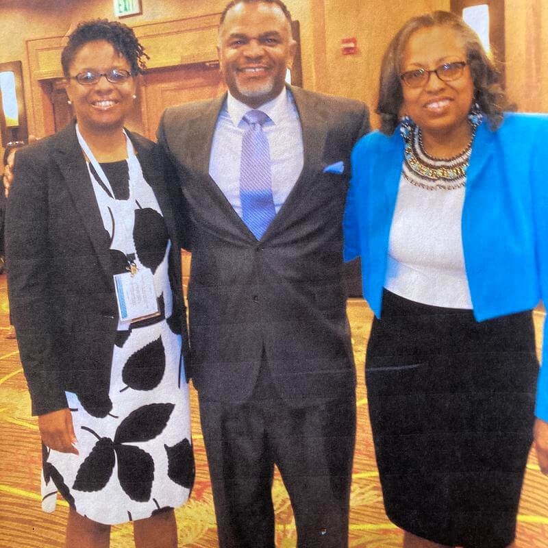 Dr. Gourdine with colleagues