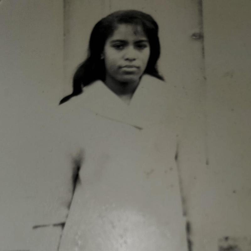 A black and white photo of a young Dr. Gourdine
