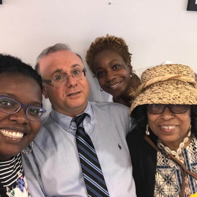 Dr. Ruby Gourdine with HUSSW faculty