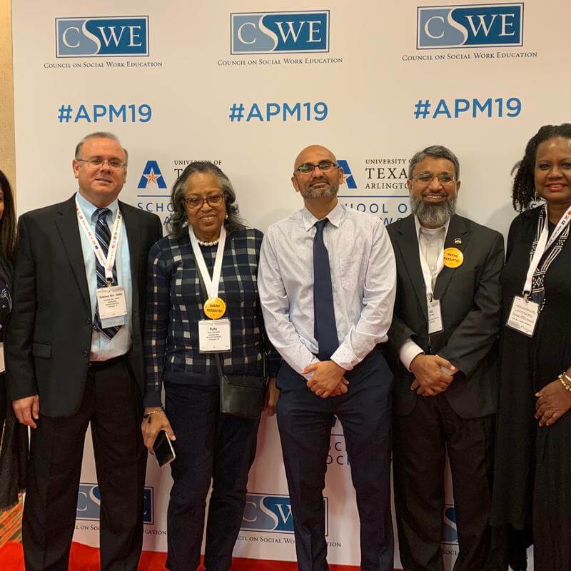 Dr. Gourdine at a CSWE conference