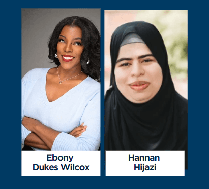 Hannan Hijazi and Ebony Dukes Wilcox 2024-2025 MFP Fellows